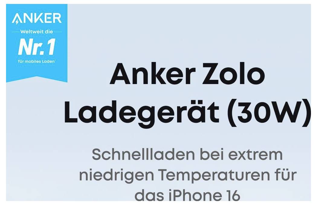 Anker ANKER Charger Zolo 30W 1C black Laadadapter 30 W Fast Charge Zwart Binnen GaN-7