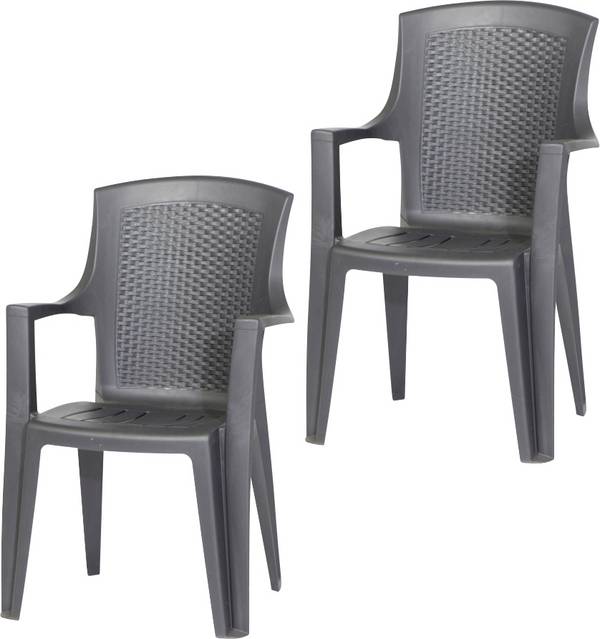 Progarden Eden SET 2x St-Ses anthr. M73534 Tuinmeubelset  Antraciet