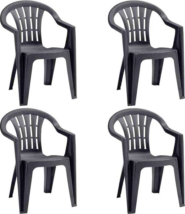 Jardin Cuba SET 4x St.Ses.graph. N01364 Tuinmeubelset  Grafiet