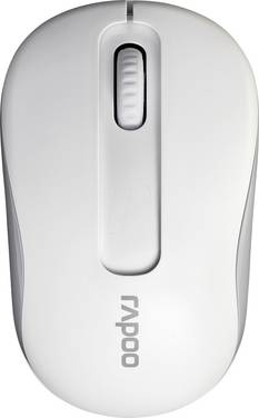 Rapoo M10Plus Muis Draadloos, USB     Wit  1000 dpi Ergonomisch