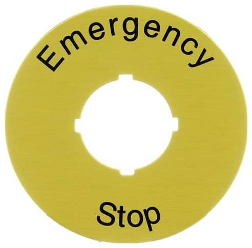 ABB 1SFA619930R1026 CA6-1026 Etiket Opdrukmotief NOT-AUS Geel 1 stuk(s)-1