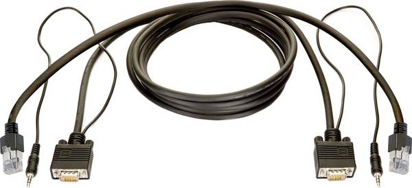Bachmann VGA / Jackplug / RJ12 TV, monitor Verbindingskabel  5 m