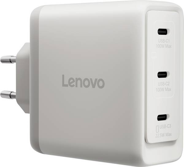 Lenovo Multi-port USB-C 100W Charger USB-oplader 100 W USB-C  Mossel Binnen, Thuis GaN