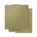 Twee overlappende beige mappen op een witte achtergrond.