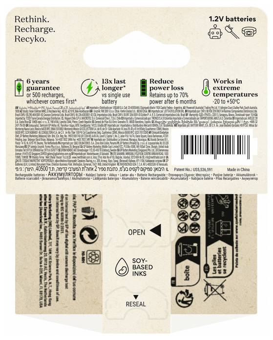 GP GPRCK95AAA628C2 Oplaadbare AAA batterij (potlood) NiMH 950 mAh 1.2 V 2 stuk(s)-2