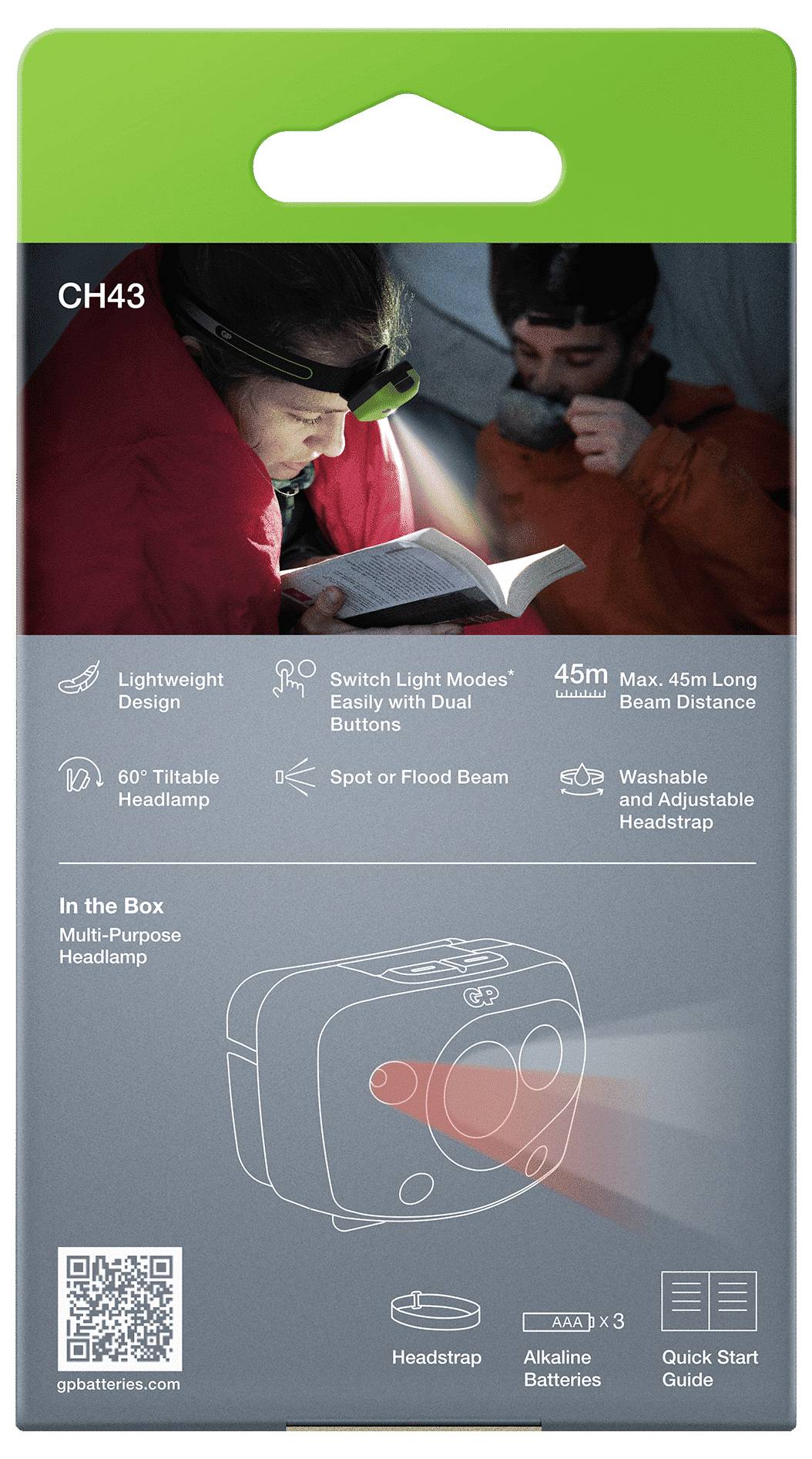 GP Hoofdlamp LED werkt op batterijen 150 lm 36 h-2