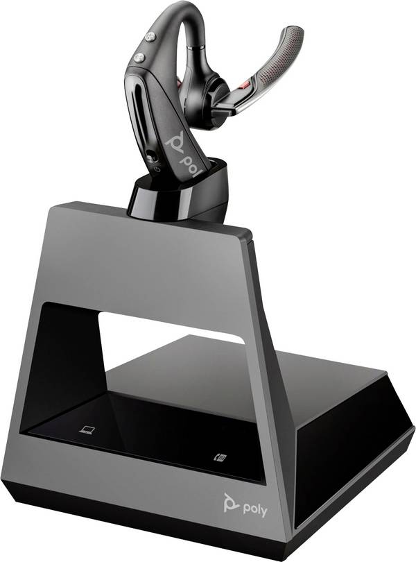HP Poly Voyager5200 Office In Ear headset  Bluetooth, Draadloos  Zwart  Met Bluetooth basisstation