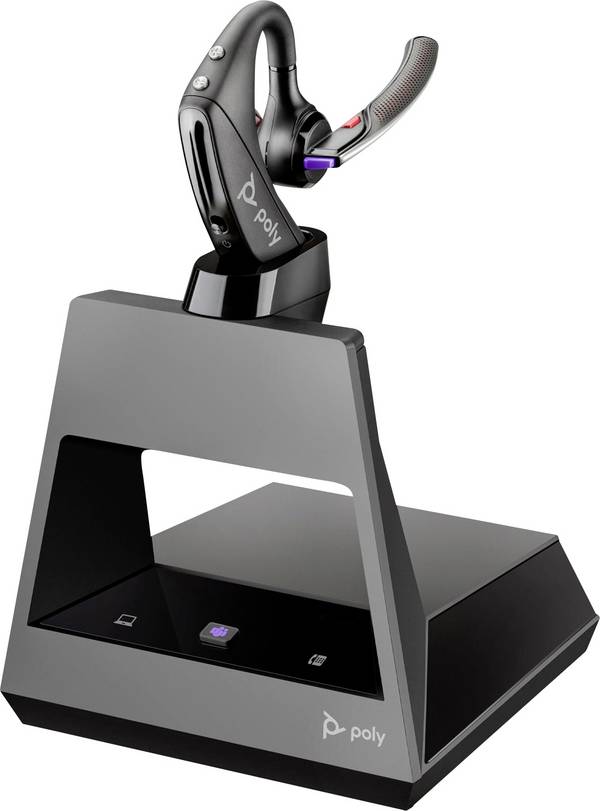 HP Poly Voyager 5200- M Office In Ear headset  Bluetooth, Draadloos  Zwart  Met Bluetooth basisstation