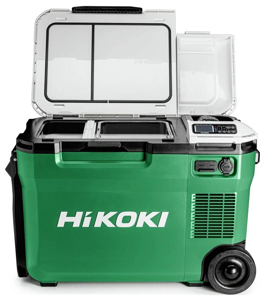 HiKOKI Accukoelbox en -verwarmingsbox Energielabel: E (A - G) Compressor 12 V, 24 V Groen, Wit 25 l -18 °C-1