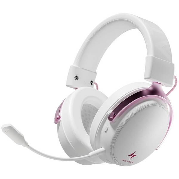 ATK Neptune N9 Ultra Over Ear headset  Bluetooth, Radiografisch, Kabel 7.1 Surround Wit, Pink  Headset Gamen