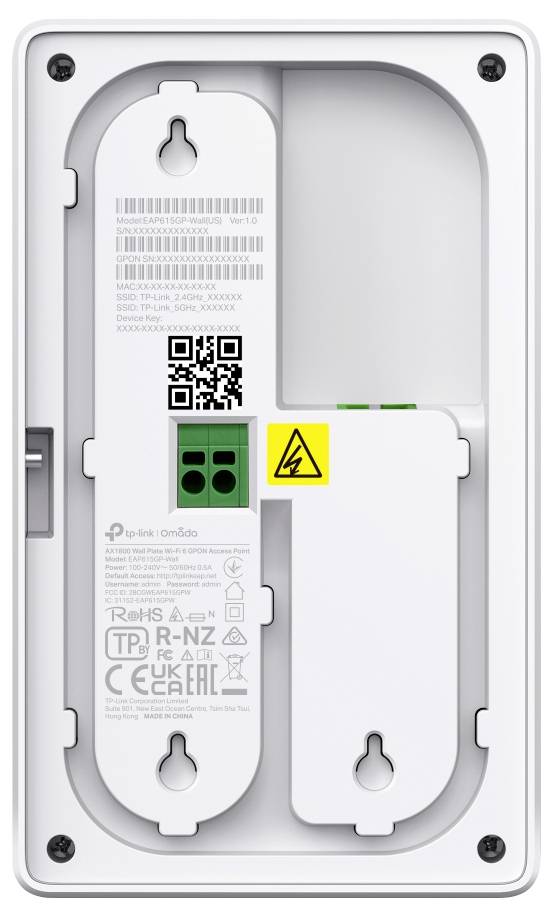 TP-LINK EAP625GP-WALL Omada EAP625GP-Wall V1 Single WiFi-accesspoint 2.4 GHz, 5 GHz-4