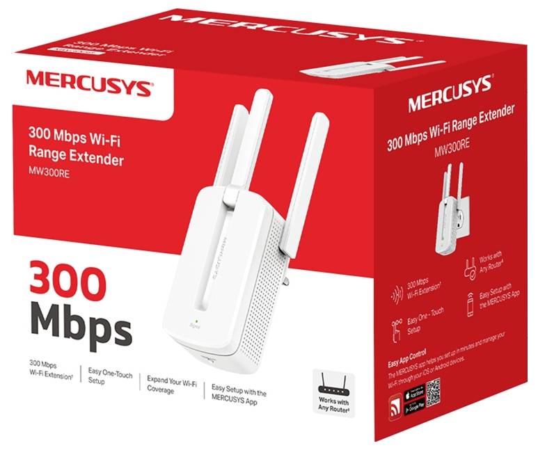 Mercusys WiFi-versterker MW300RE MW300RE-2