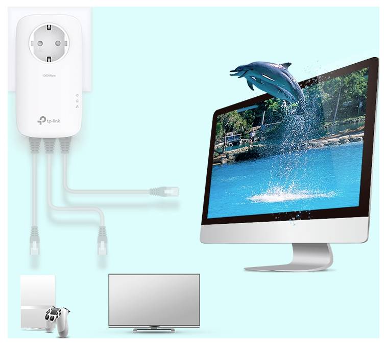 TP-LINK TL-PA8033P KIT V4 Powerline starterkit TL-PA8033P KIT 1300 MBit/s-2