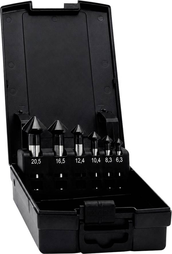 Exact Advanced LINE PRO 50383 Getrapteboorset  6.3 mm, 8.3 mm, 10.4 mm, 16.5 mm, 20.5 mm HSSE-Co 5 Kobalt, Geslepen Drievlakkige schacht 1 set(s)