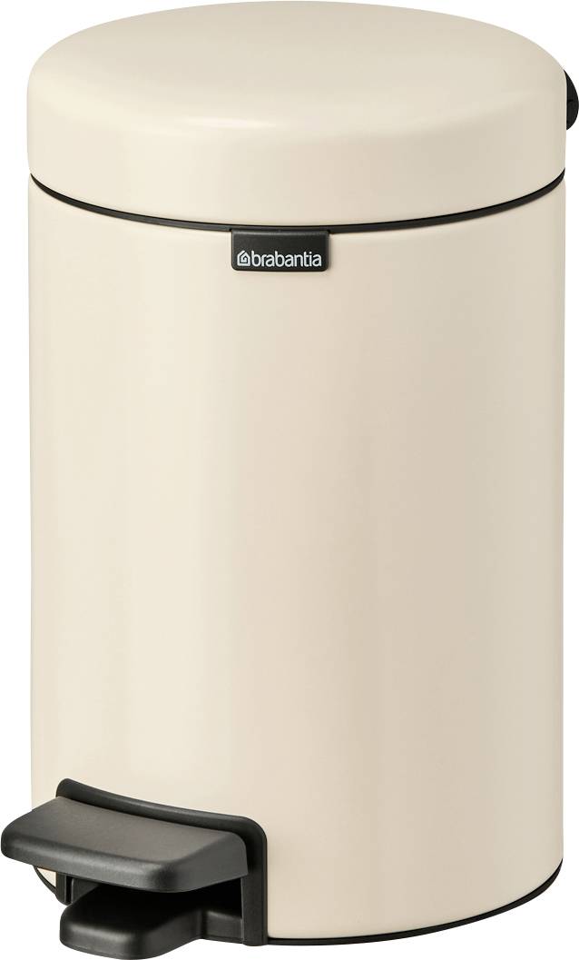 brabantia 8710755149887 8710755149887 Pedaalemmer (groot) 3 l Staal (b x h x d) 168 x 264 x 235 mm Beige 1 stuk(s)