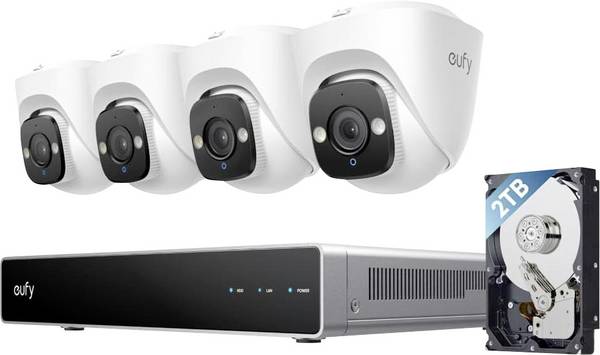 eufy eufy NVR Security System E41 E8P10321 IP-Netwerk-videorecorderset Kabelgebonden, LAN   3840 x 2160 Pixel