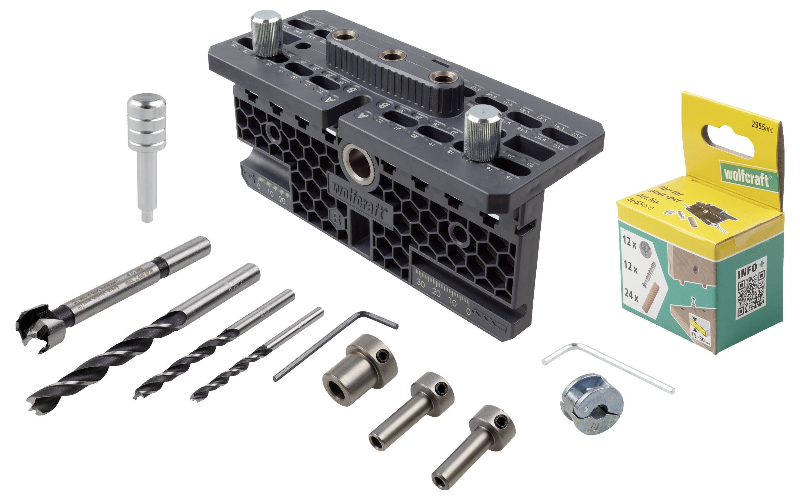 Wolfcraft 4665000 Pluggenset 15 mm 1 set(s)-1