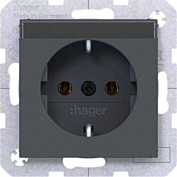 Hager WAS1101AT     Antraciet (mat) 1 stuk(s)