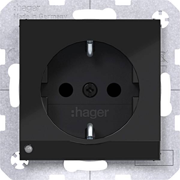Hager WLS1462BG Beveiligde contactdoos      1 stuk(s)