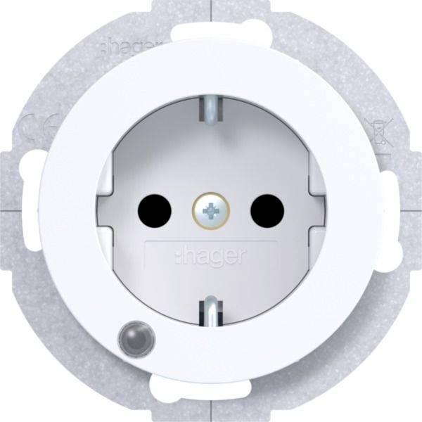 Hager WLS1463WG Polar-wit (glanzend) 1 stuk(s)-0