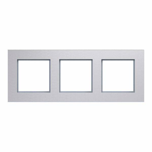 Hager WAD8300ALH  Frame   Aluminium (geborsteld) 1 stuk(s)