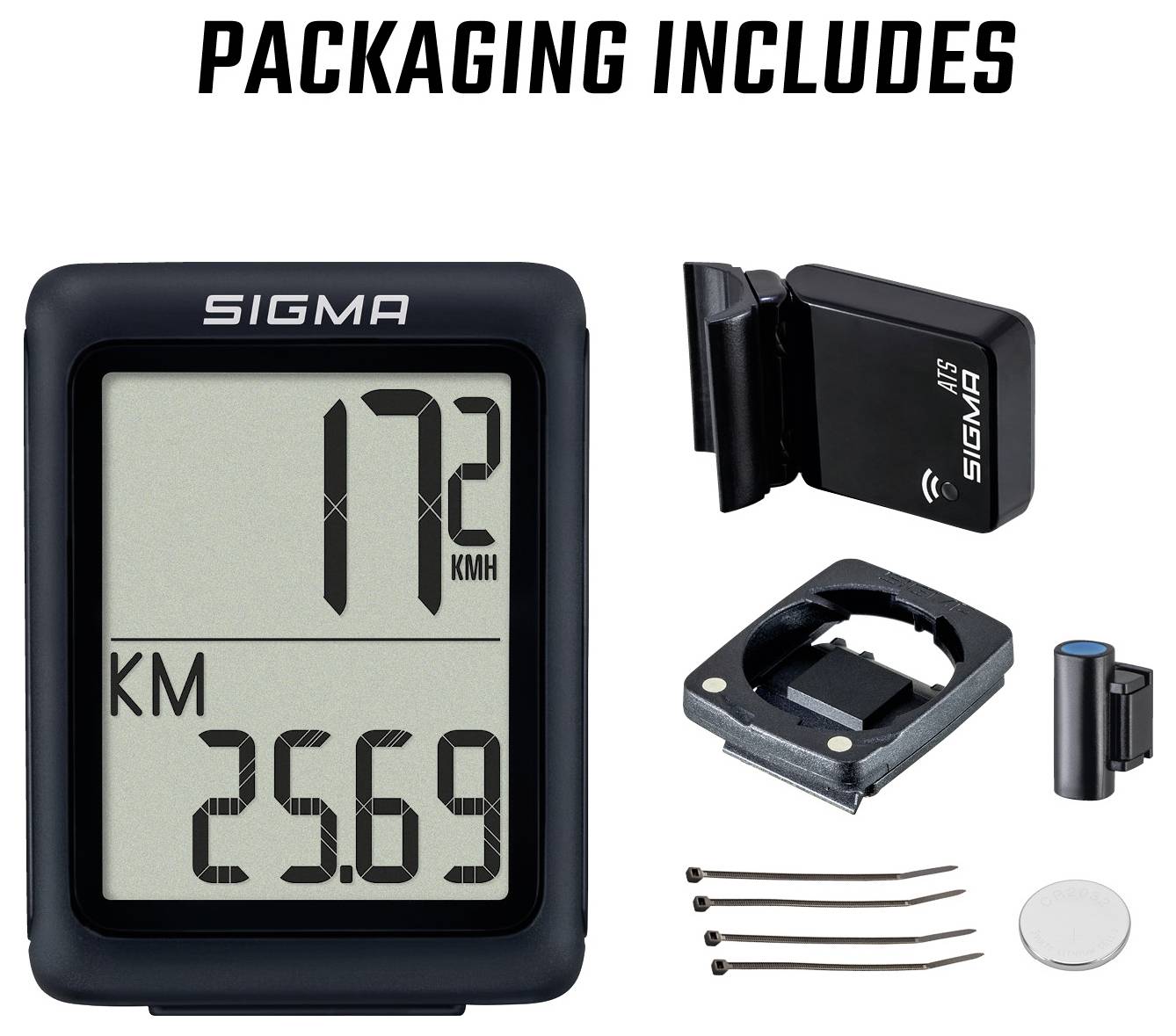 Sigma BC 5.0 WL ATS Draadloze fietscomputer Gecodeerd Met wielsensor-1