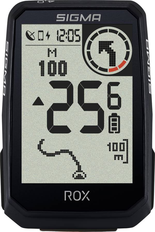 Sigma ROX 4.0 (Black) Endurance Draadloze fietscomputer Bluetooth Met grafisch display