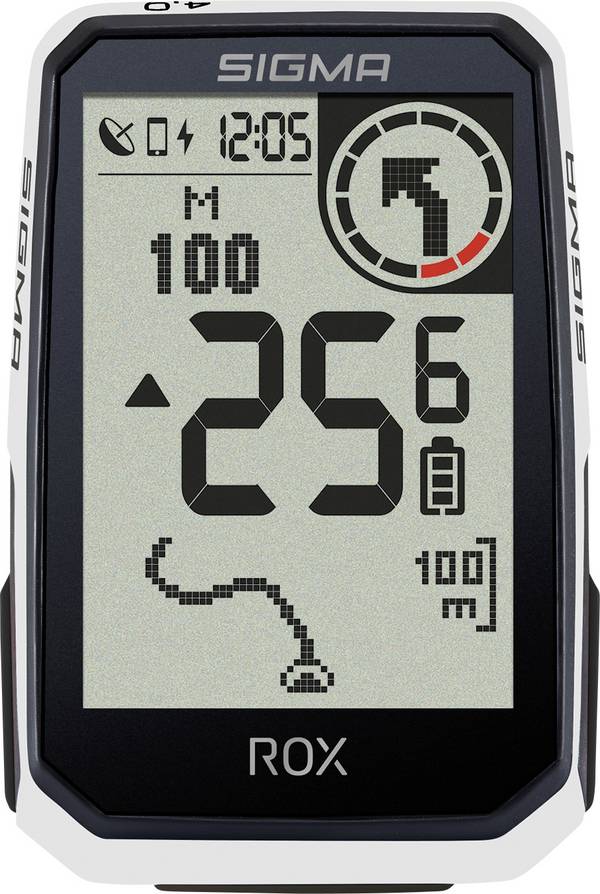 Sigma ROX 4.0 (White) Endurance Draadloze fietscomputer Bluetooth