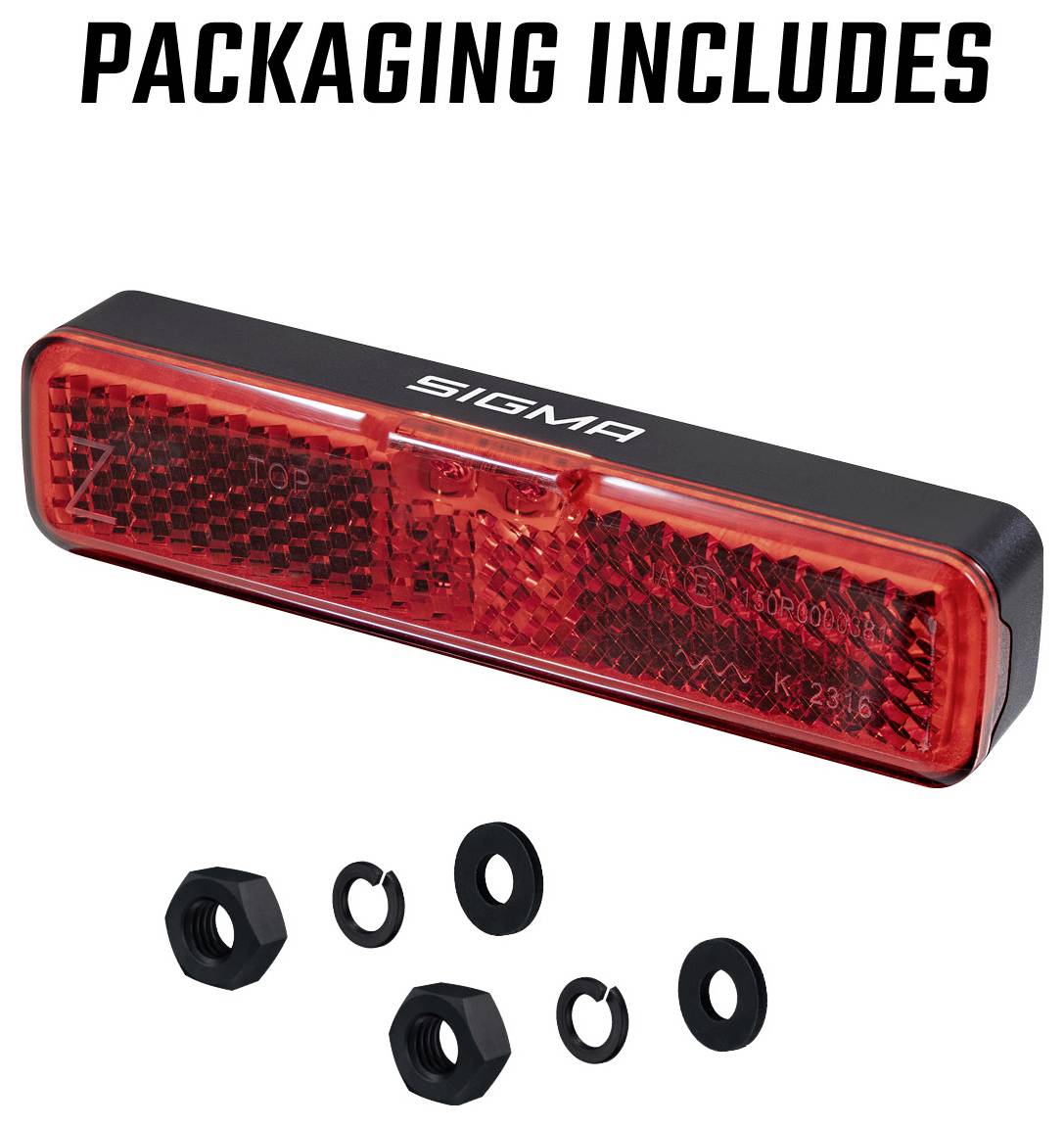 Sigma EOX RL RACK BRAKE w/fixing material Achterlicht LED werkt op boordnet-2