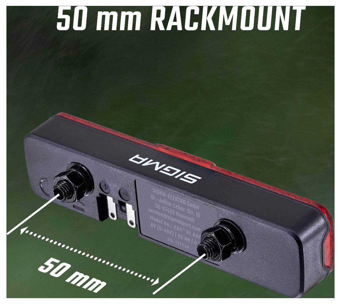 Sigma EOX RL RACK BRAKE w/fixing material Achterlicht LED werkt op boordnet-3