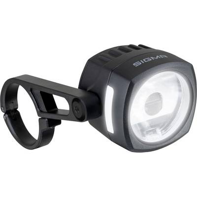 Black Sigma fietsvoorlicht met montageklem