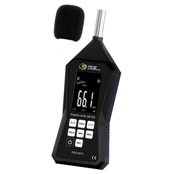 PCE Instruments PCE-325D-ICA Decibelmeter Kalibratie (ISO) 30 - 130 dB 31.5 Hz - 8000 Hz Micro-USB