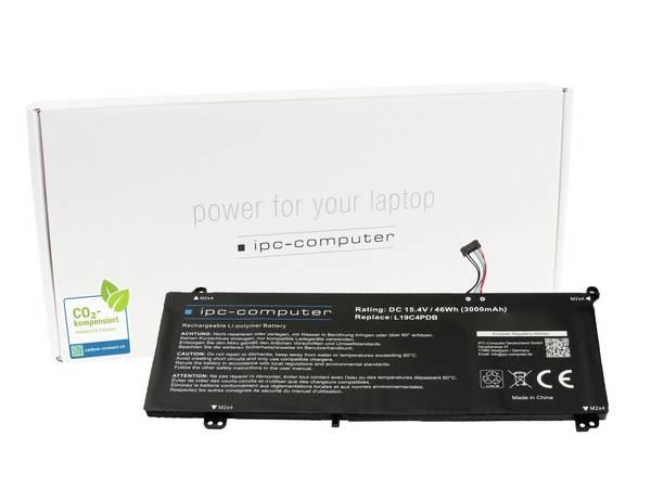 ipc-computer Akku L19C4PDB REPLACE L19C4PDB REPLACE Laptopaccu 15.40 V 3000 mAh IPC-Computer