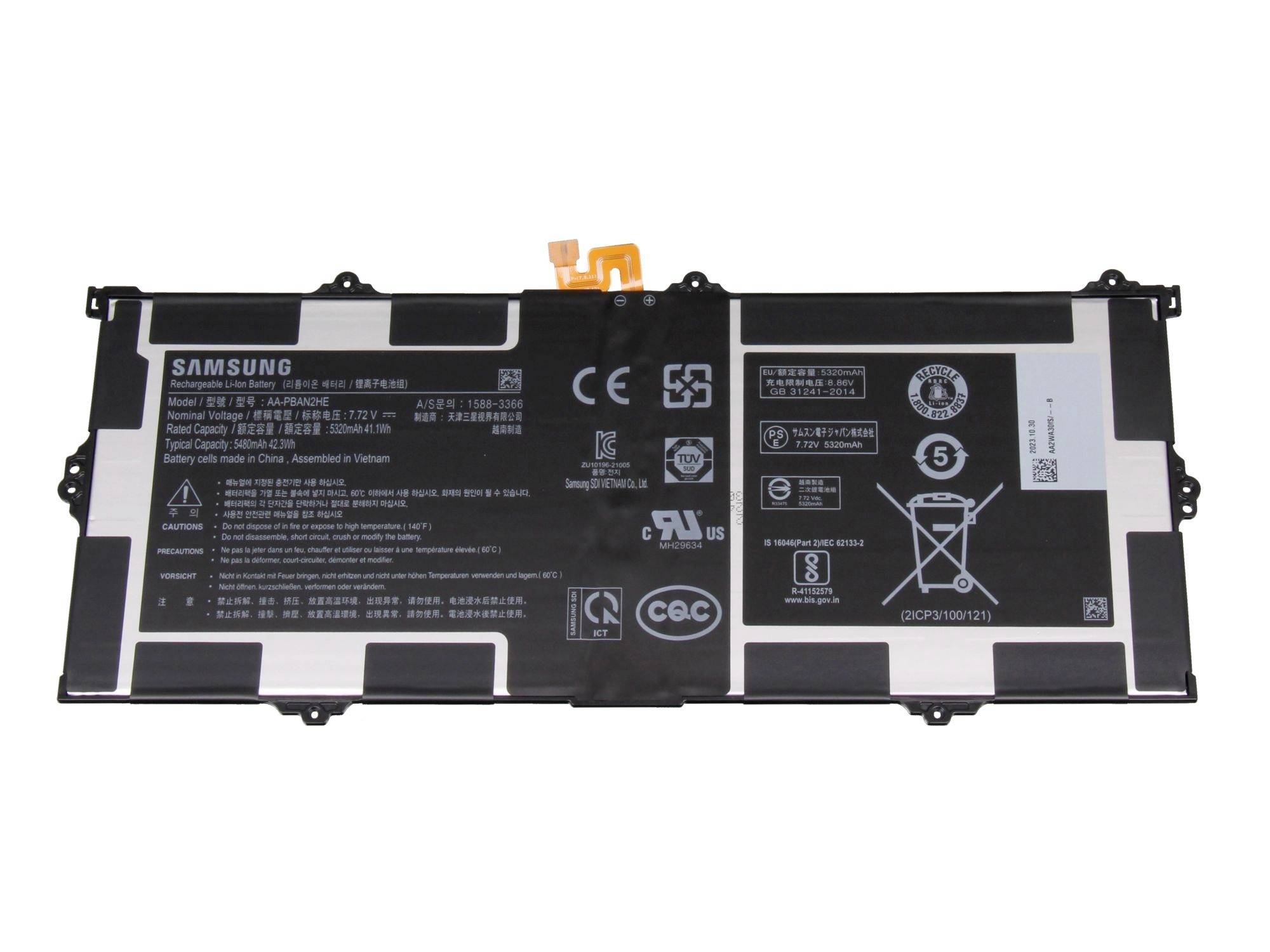 Samsung Akku BA43-00399A BA43-00399A Laptopaccu 7.72 V 5480 mAh Samsung