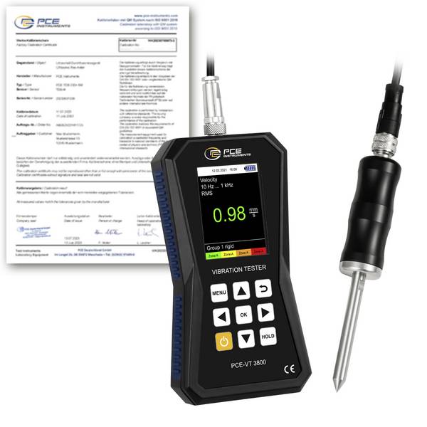 PCE Instruments PCE-VT 3800S-ICA Trillingssensor ±2 %