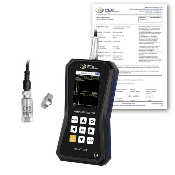 PCE Instruments PCE-VT 3900-ICA Versnellingsmeter ±2 %