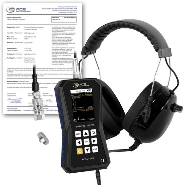 PCE Instruments PCE-VT 3950-ICA Trillingsmeter ±2 %