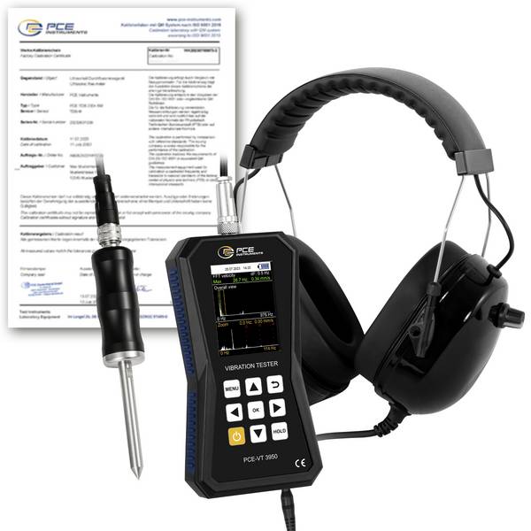 PCE Instruments PCE-VT 3950S-ICA High-performance trillingsmeter ±2 %