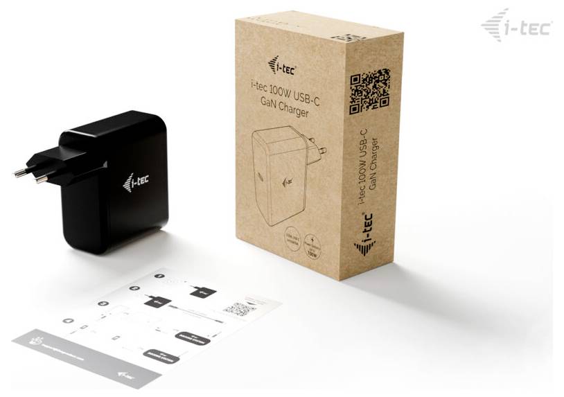 i-tec 100W USB-C GaN Charger Laadadapter 100 W Zwart-3
