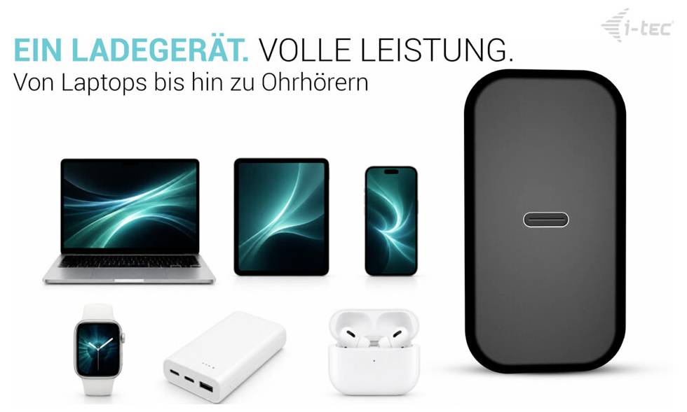 i-tec 100W USB-C GaN Charger Laadadapter 100 W Zwart-7