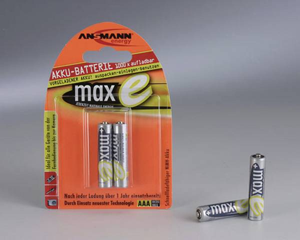 Ansmann  Oplaadbare AAA batterij (potlood) NiMH  1.2 V 2 stuk(s)