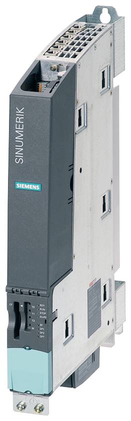Siemens SINUMERIK industriële controlemodule, hoge grijs-en-witte eenheid met bevestigingsmateriaal en aansluitingspoorten