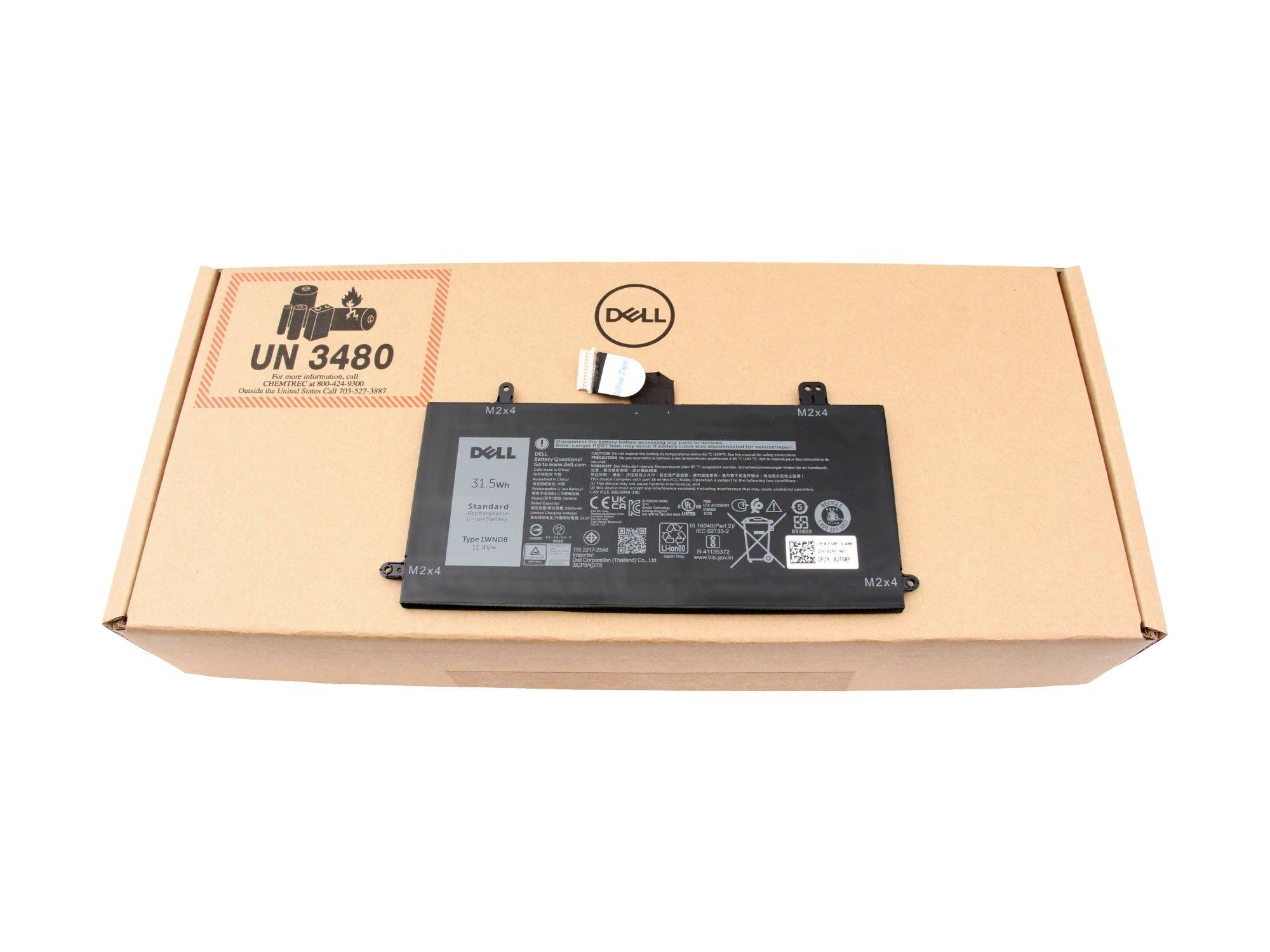 Dell Akku 1WND8 1WND8 Laptopaccu 11.40 V 2622 mAh Dell