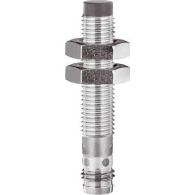 Close-up van een metalen schroefdraad verbinding met twee zeskantige moeren en een gegroefd onderuiteinde, getoond op een eenvoudige achtergrond.
