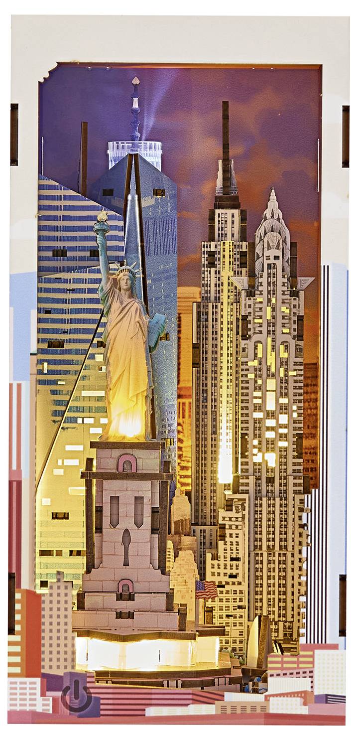 Revell 00540 Tiny Adventures "New York" Book Nook Hout-6