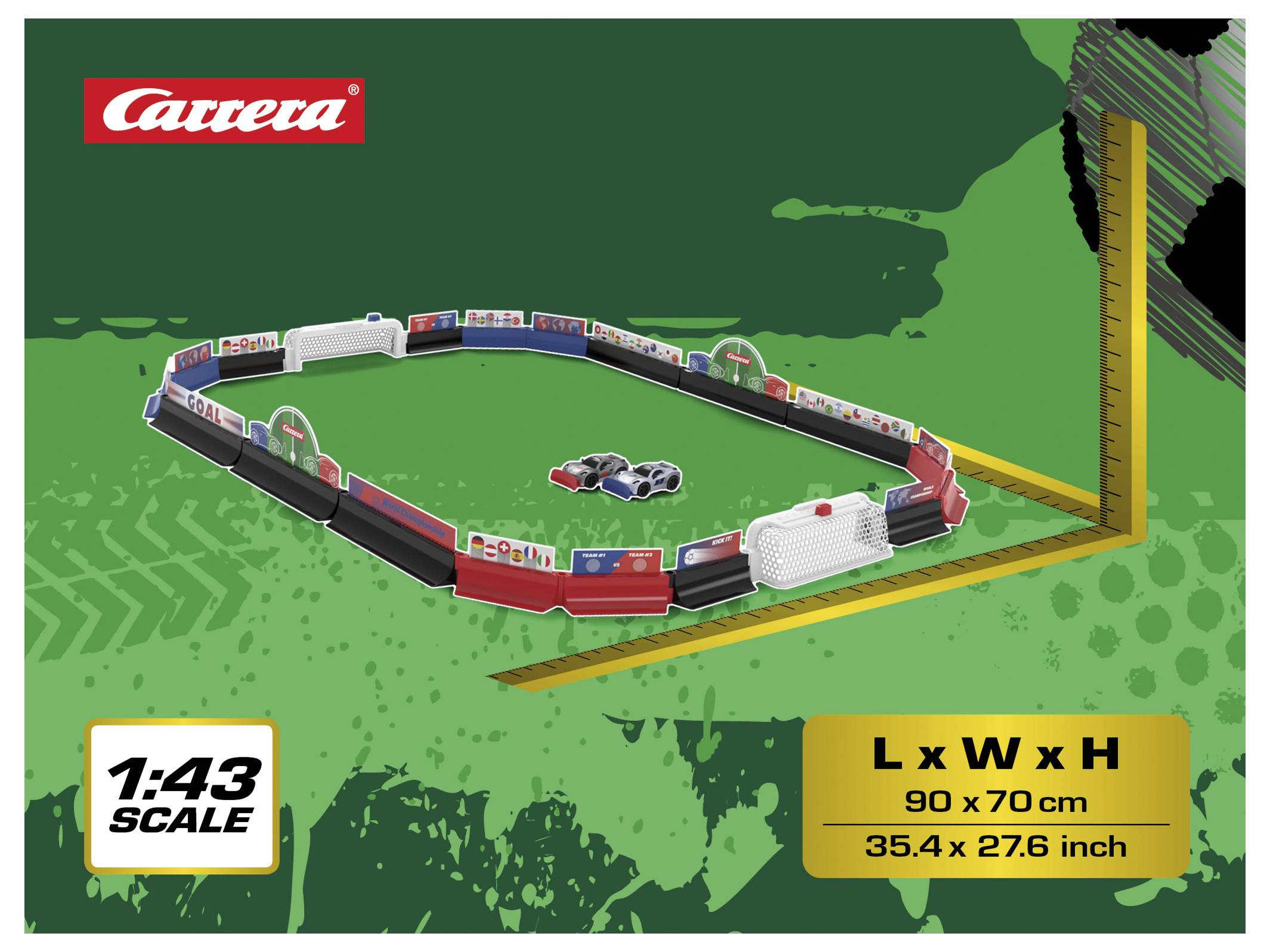 Carrera 370430045 Soccer set - World Championship Startset-11