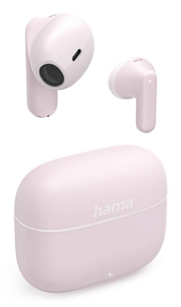 Hama  In Ear oordopjes  Bluetooth Stereo Pink  Oplaadbox Mobiele telefoon