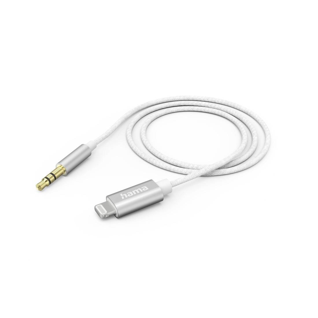 Hama Audiokabel Lightning - 3,5mm jack 1m Mini jack kabel Wit – Foto 2 van 2