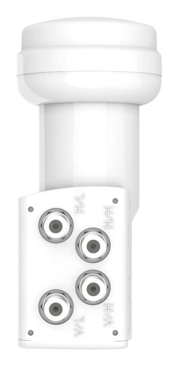 Hama  Quattro-LNB   Feed-opname: 40 mm  Wit