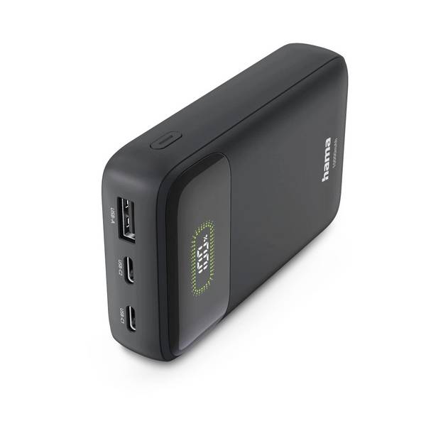 Hama  Powerbank 10000 mAh Quick Charge 3.0 LiPo  Antraciet Statusweergave
